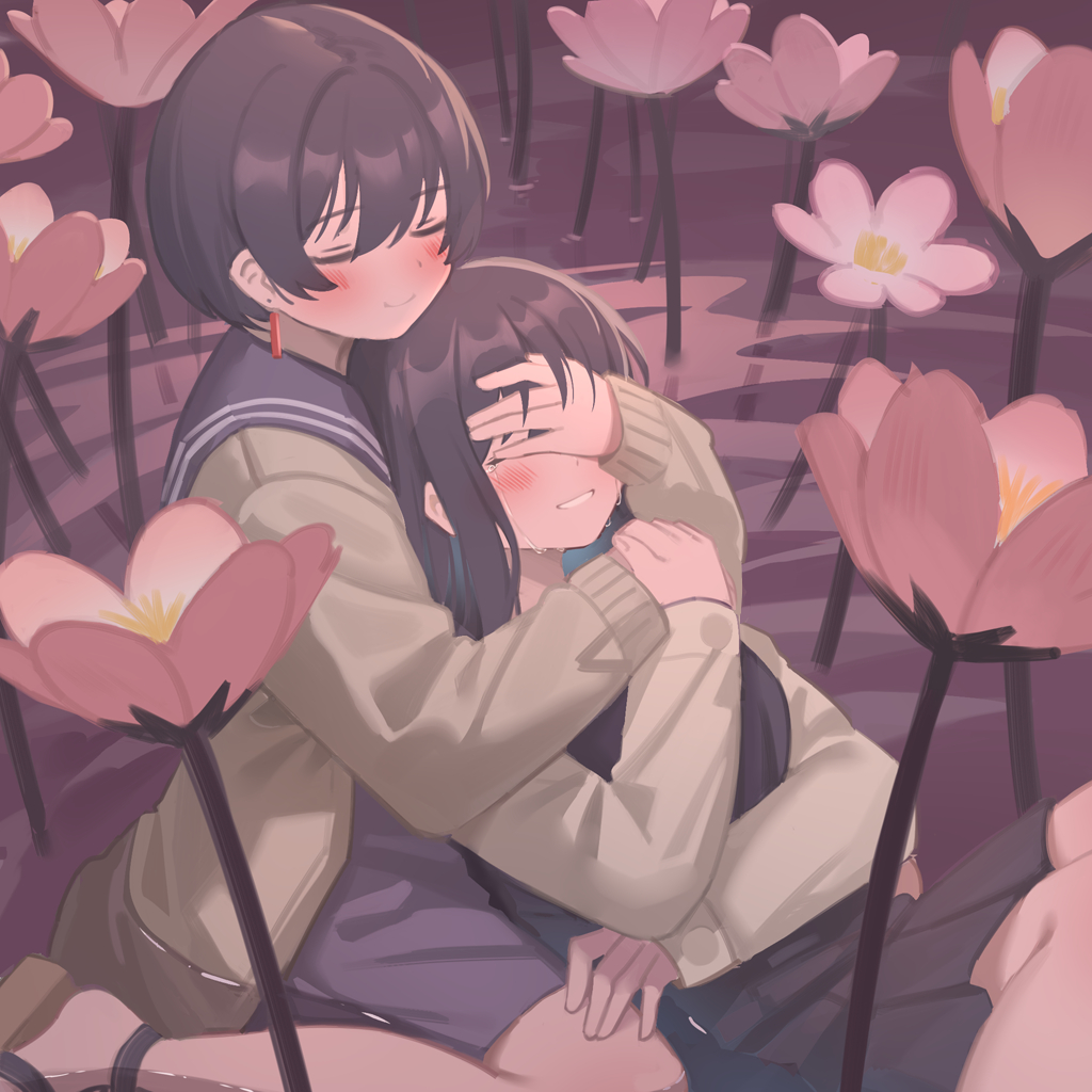 This is a pixiv picture whose title is 溺れる.