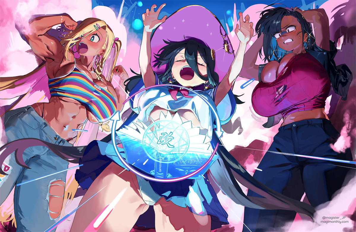 This is a pixiv picture whose title is 肉体改造魔法.