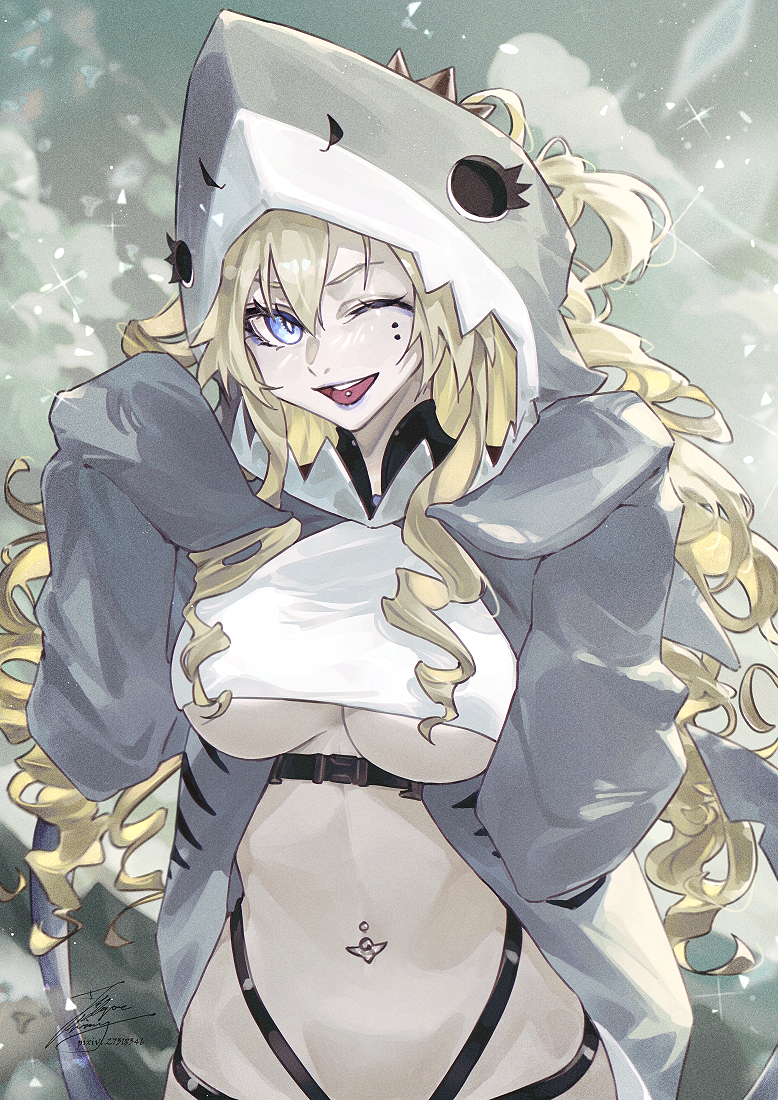 This is a pixiv picture whose title is サメ.