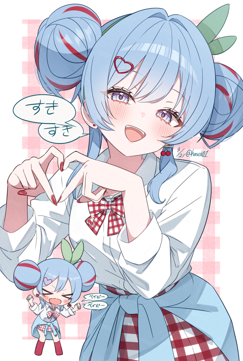 This is a pixiv picture whose title is すきすき.