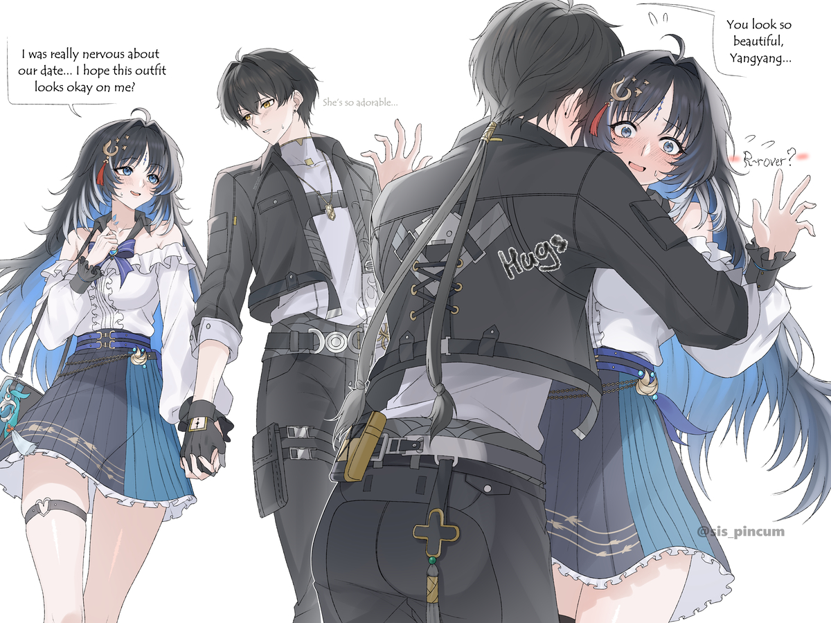 This is a pixiv picture whose title is (ENG) Rover x Yangyang.