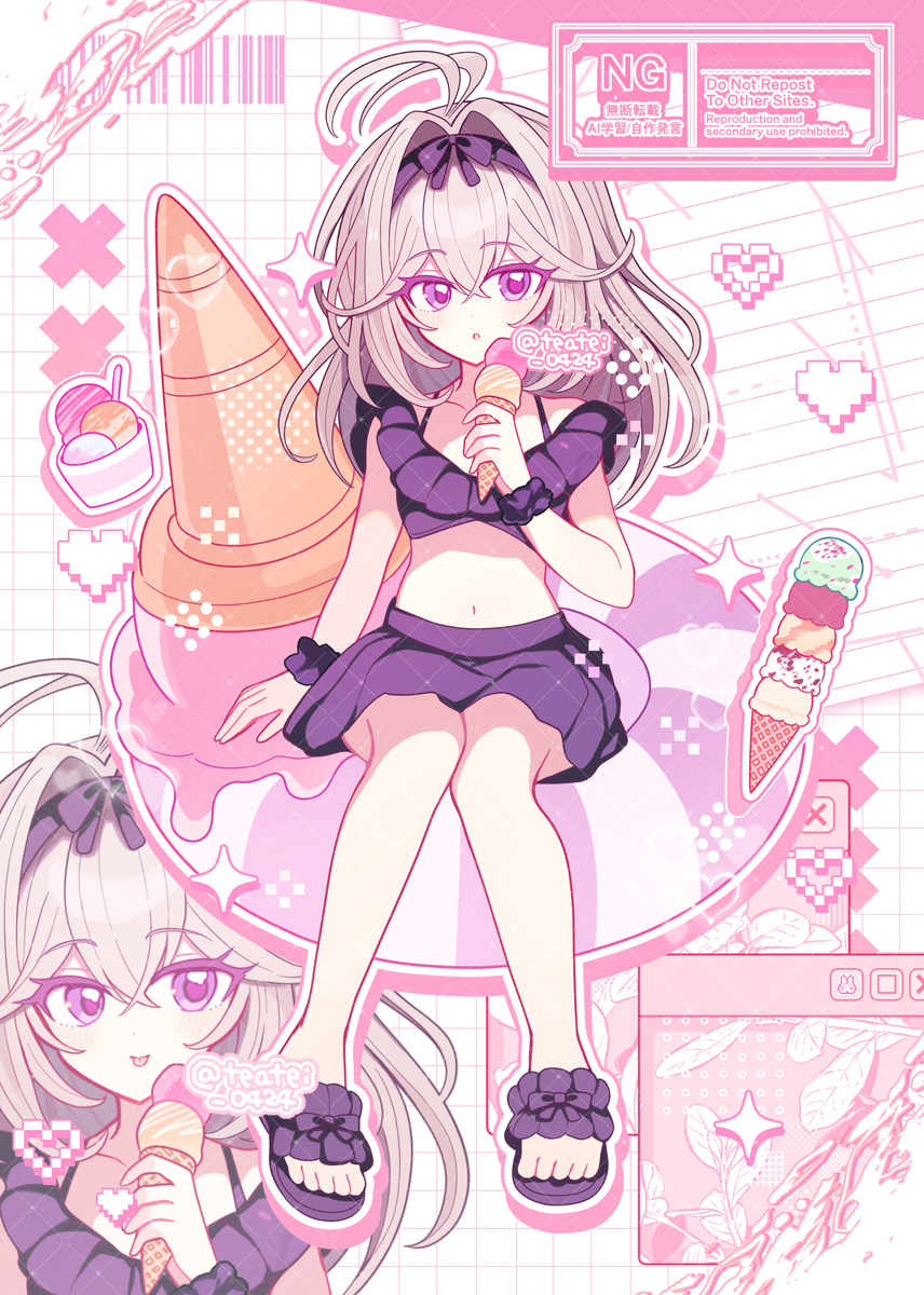 This is a pixiv picture whose title is 水着るるかちゃん.