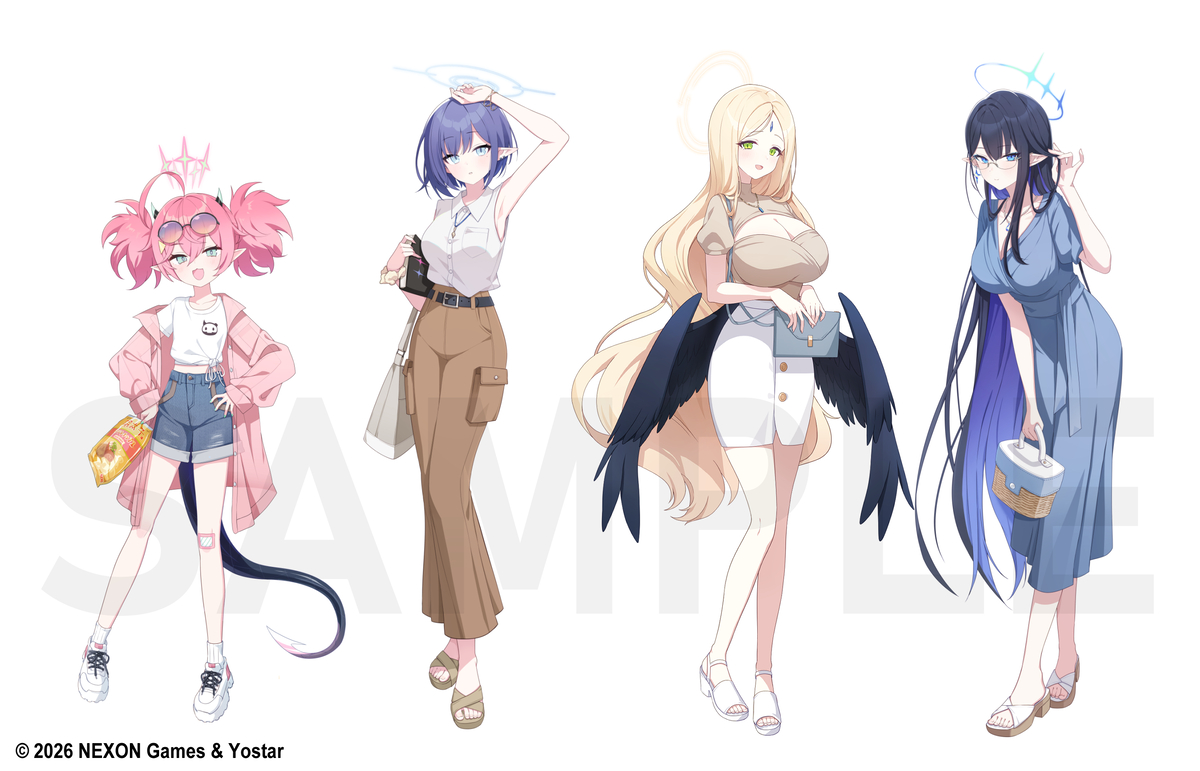This is a pixiv picture whose title is ブルーアーカイブ × 書店巡回ポップアップ.