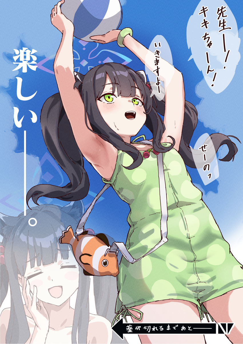 This is a pixiv picture whose title is シュエリンとビーチバレー.
