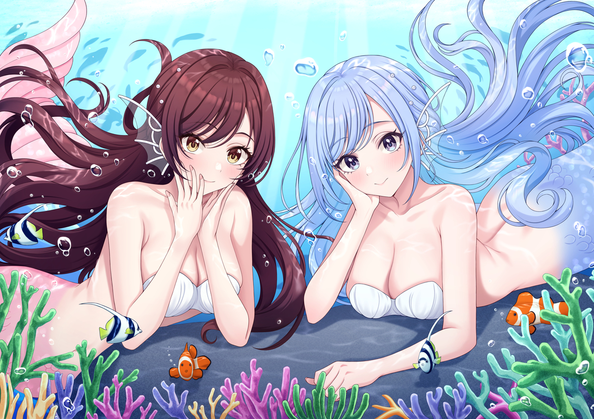 This is a pixiv picture whose title is マーメイド.