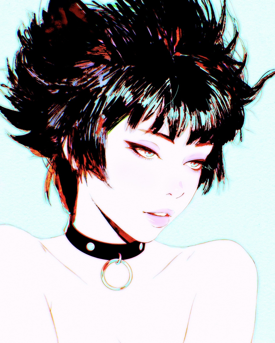 This is a pixiv picture whose title is in her mind.