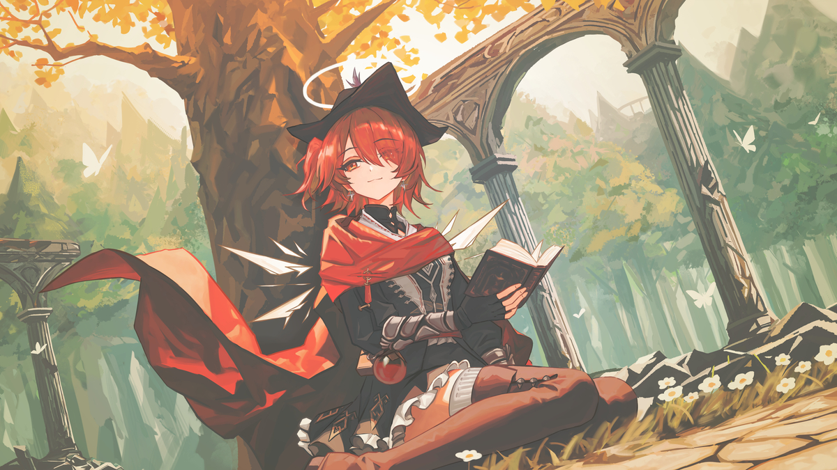 This is a pixiv picture whose title is 【request】Exusiai.