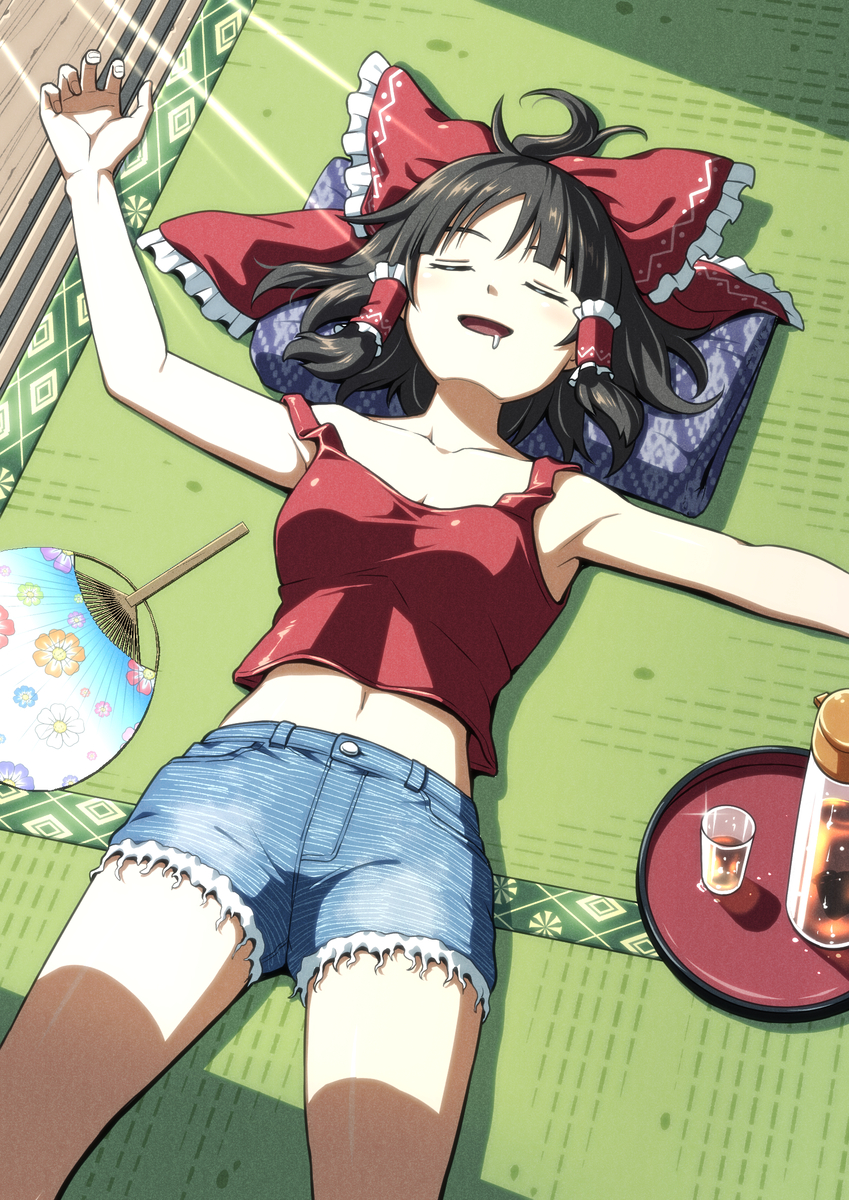 This is a pixiv picture whose title is 昼寝.