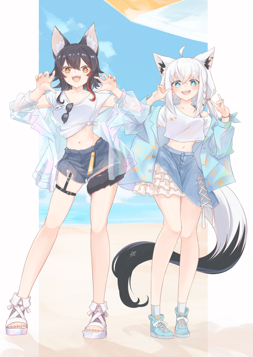 This is a pixiv picture whose title is 🏖️.