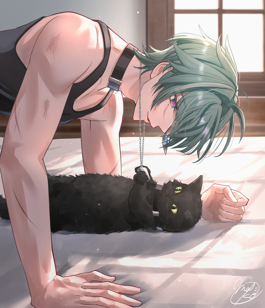 This is a pixiv picture whose title is にゃー.