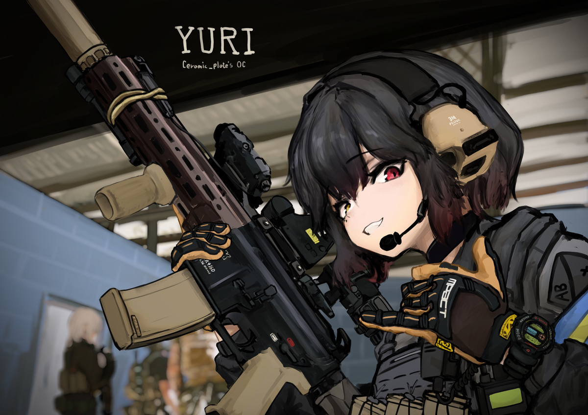This is a pixiv picture whose title is Traing Yuri.