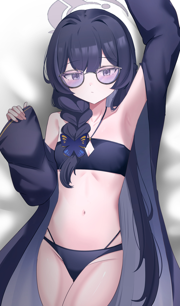 This is a pixiv picture whose title is 수영복 키사키.