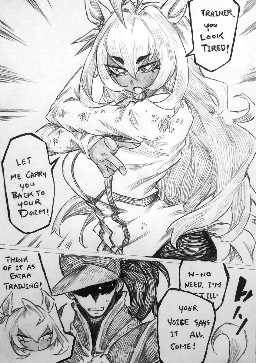 This is a pixiv picture whose title is Gaia and the Fierce Umamusume.