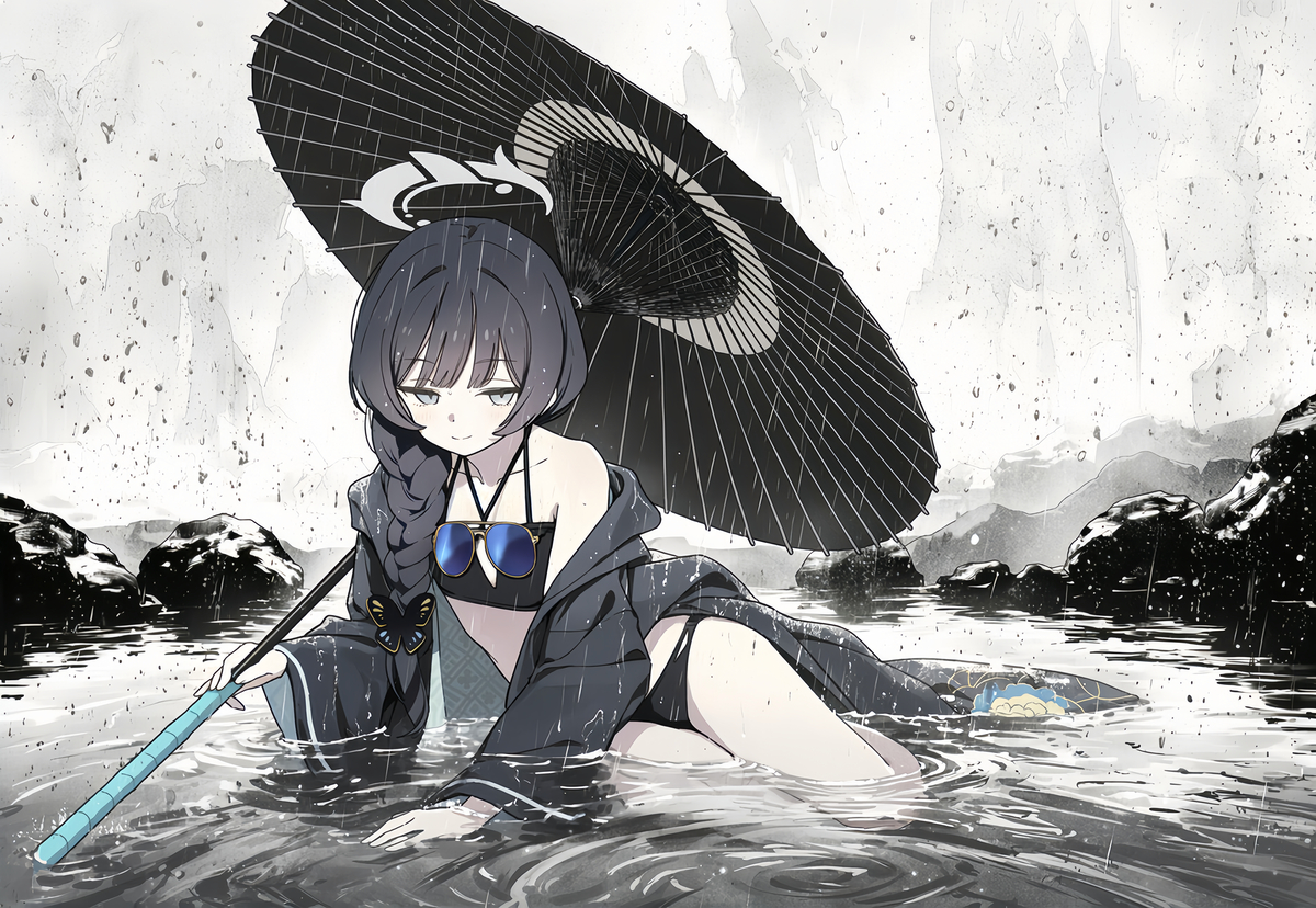 This is a pixiv picture whose title is 水.