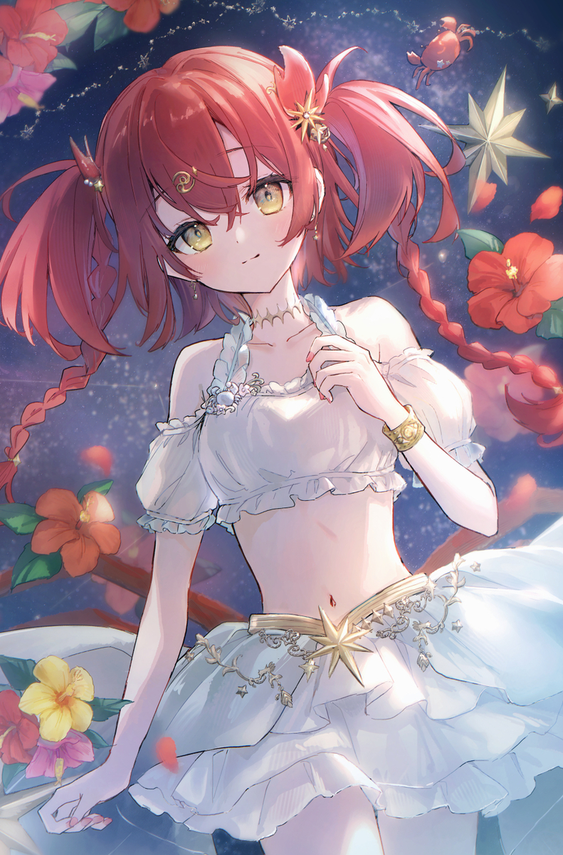 This is a pixiv picture whose title is 🦀🌟.
