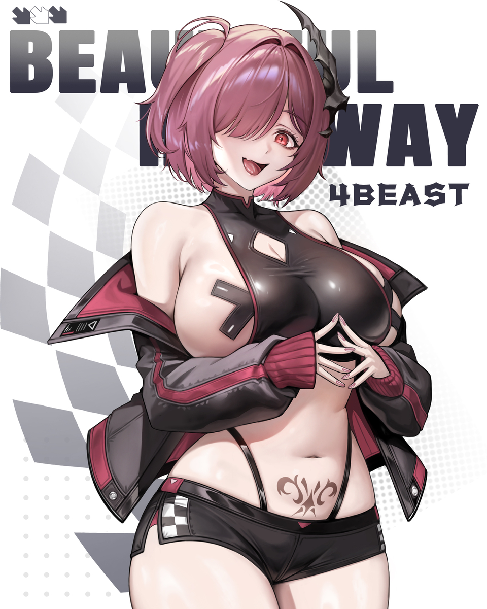 This is a pixiv picture whose title is 【勝利の女神NIKKE】ジズ.