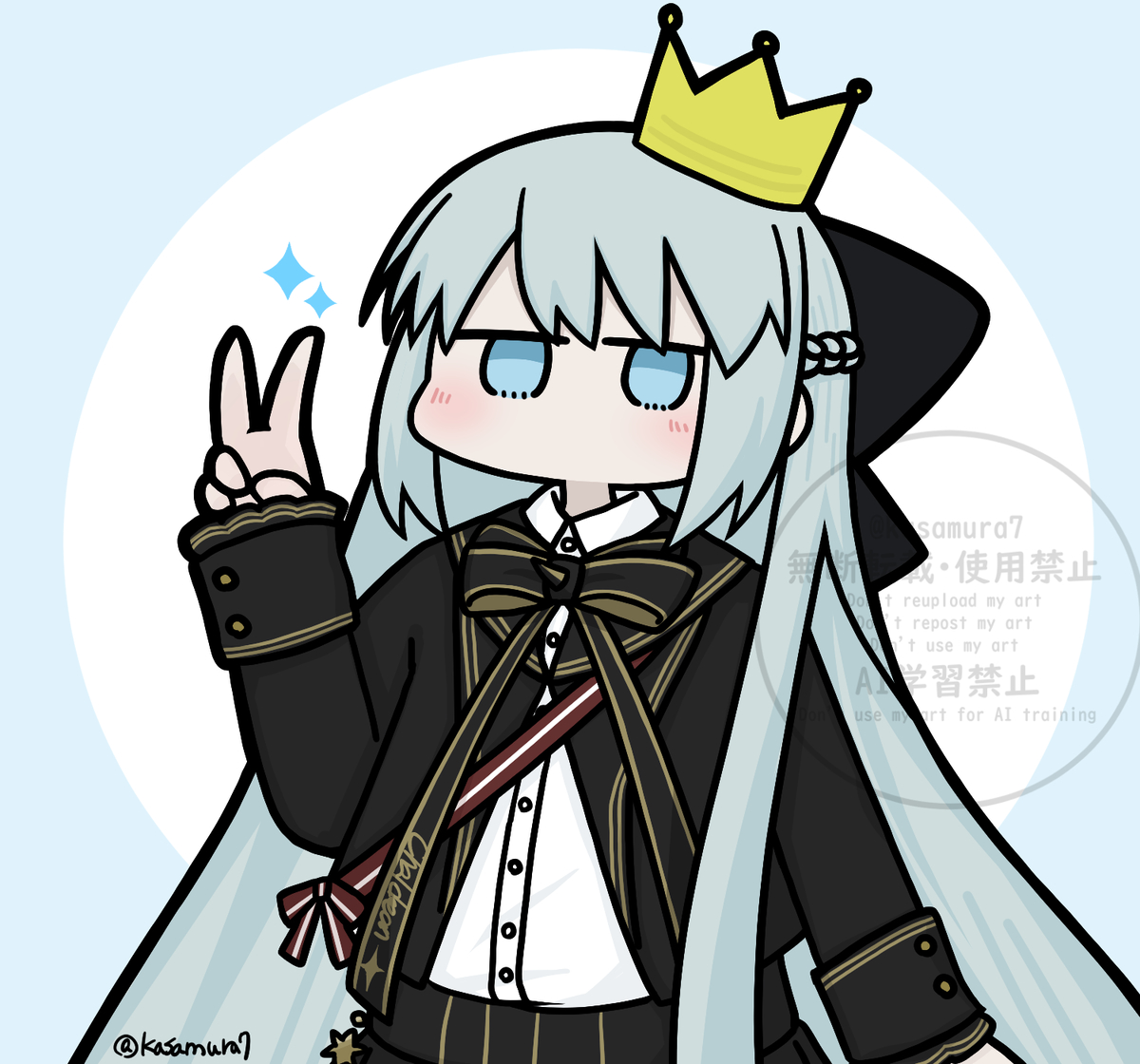 This is a pixiv picture whose title is 生徒会長モルガンさん万歳！！.