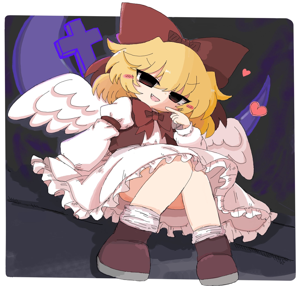 This is a pixiv picture whose title is 幻月.