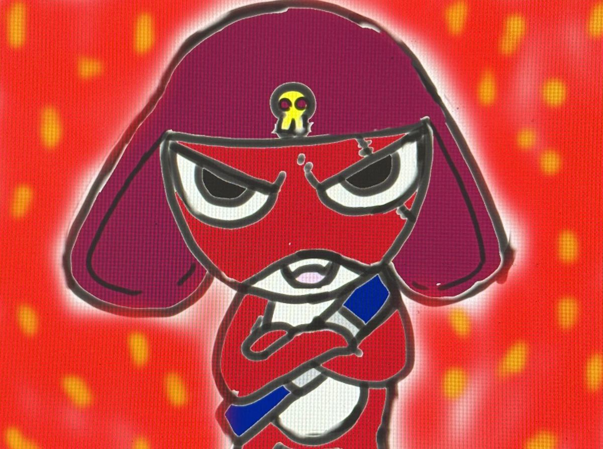 This is a pixiv picture whose title is 赤き戦士・ギロロ伍長.
