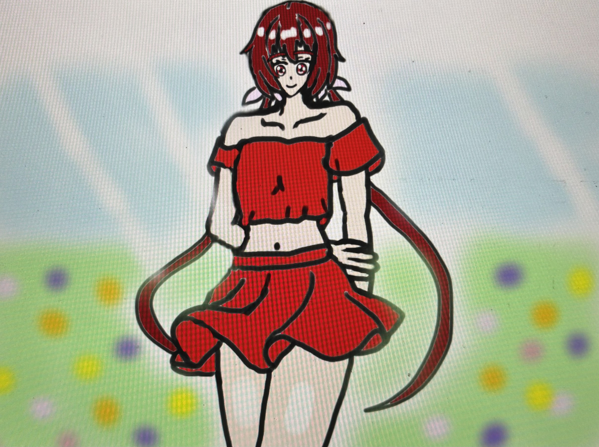 This is a pixiv picture whose title is 赤い優しい乙女・櫻田茜❤️🌹❤️.