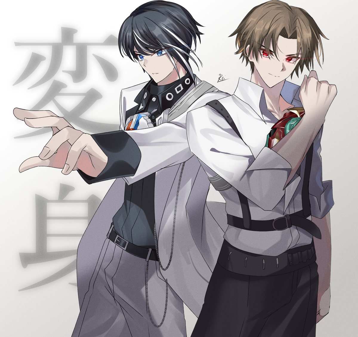 This is a pixiv picture whose title is Teacher & Student.