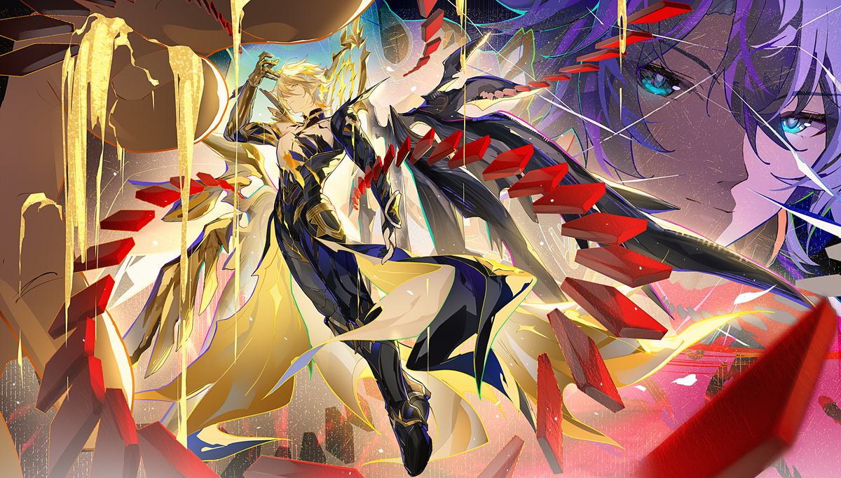 This is a pixiv picture whose title is 白厄.