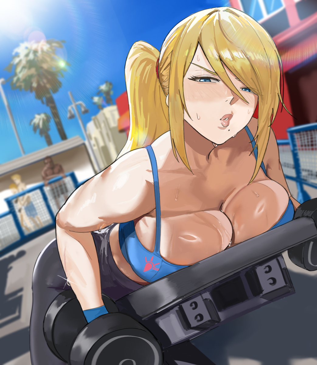 This is a pixiv picture whose title is サマーサムス.