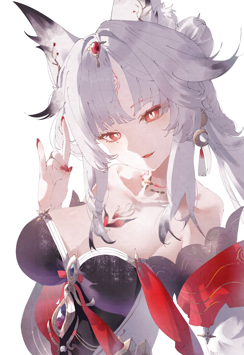 This is a pixiv picture whose title is コンコン.