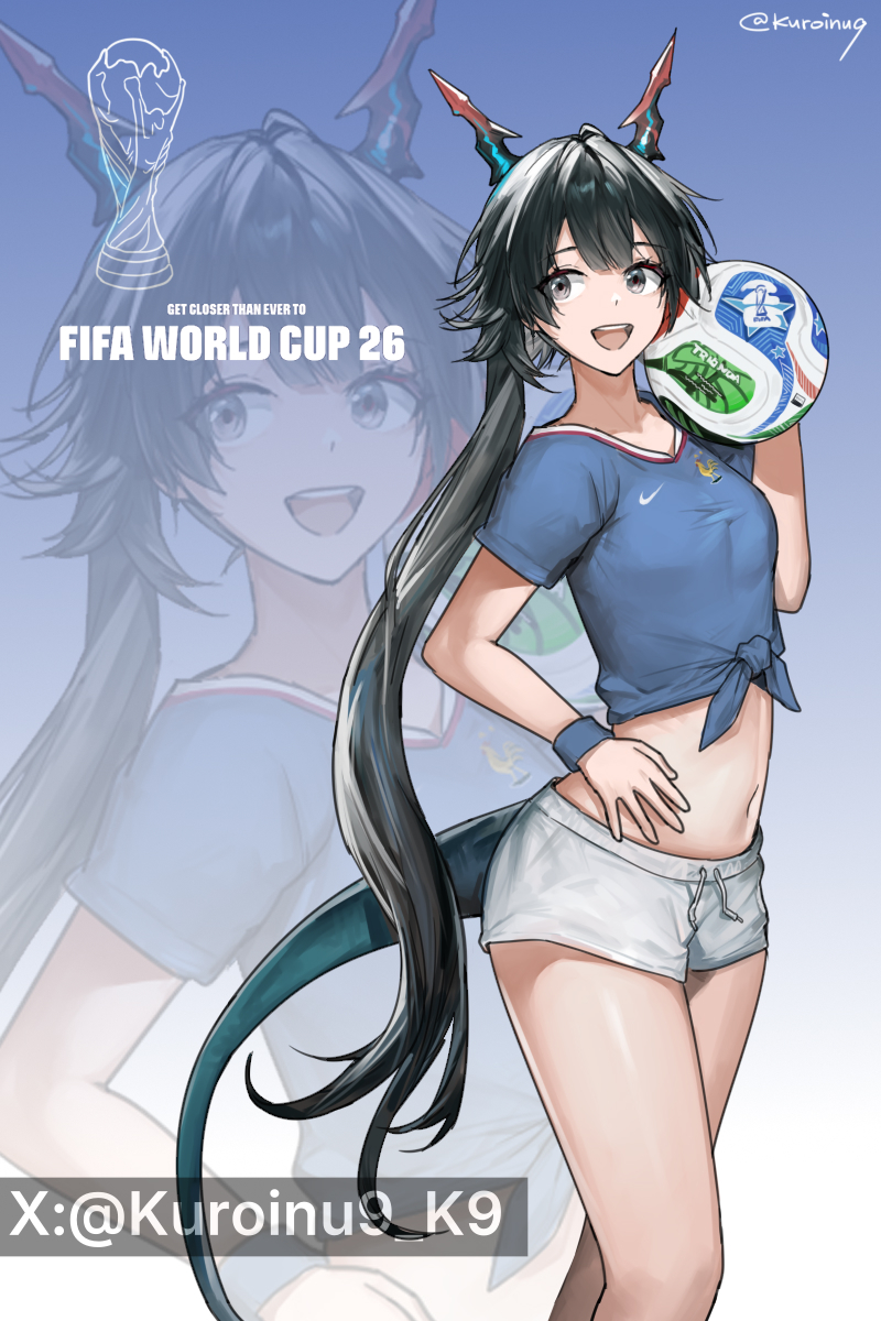 This is a pixiv picture whose title is 小陈参加世界杯，但分不清球门方向.