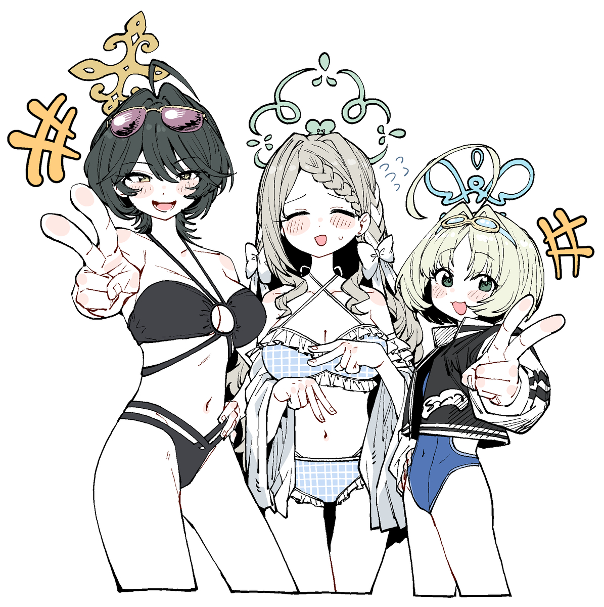 This is a pixiv picture whose title is だいじょう✌でしょう！.