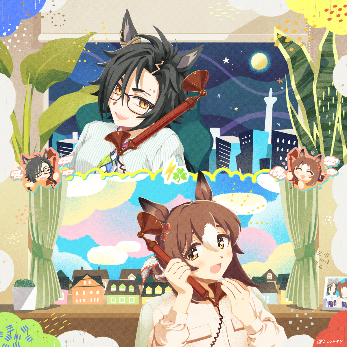 This is a pixiv picture whose title is Call Me Anytime♪.
