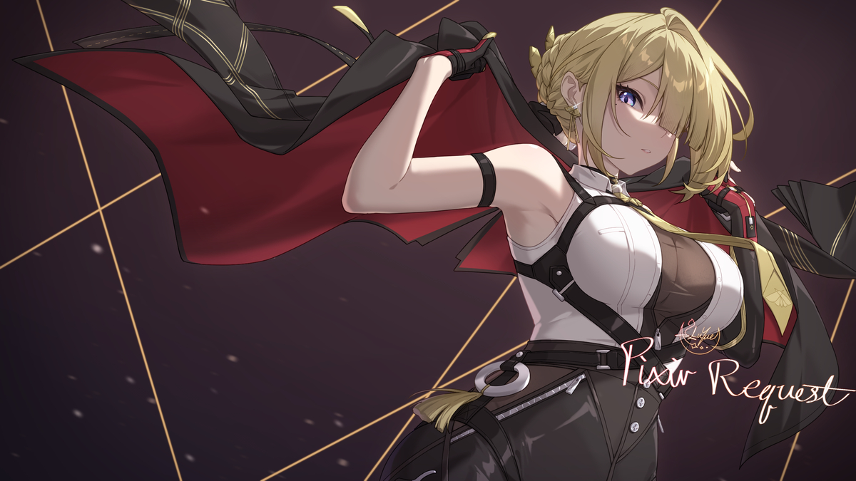 This is a pixiv picture whose title is 伊芙琳.