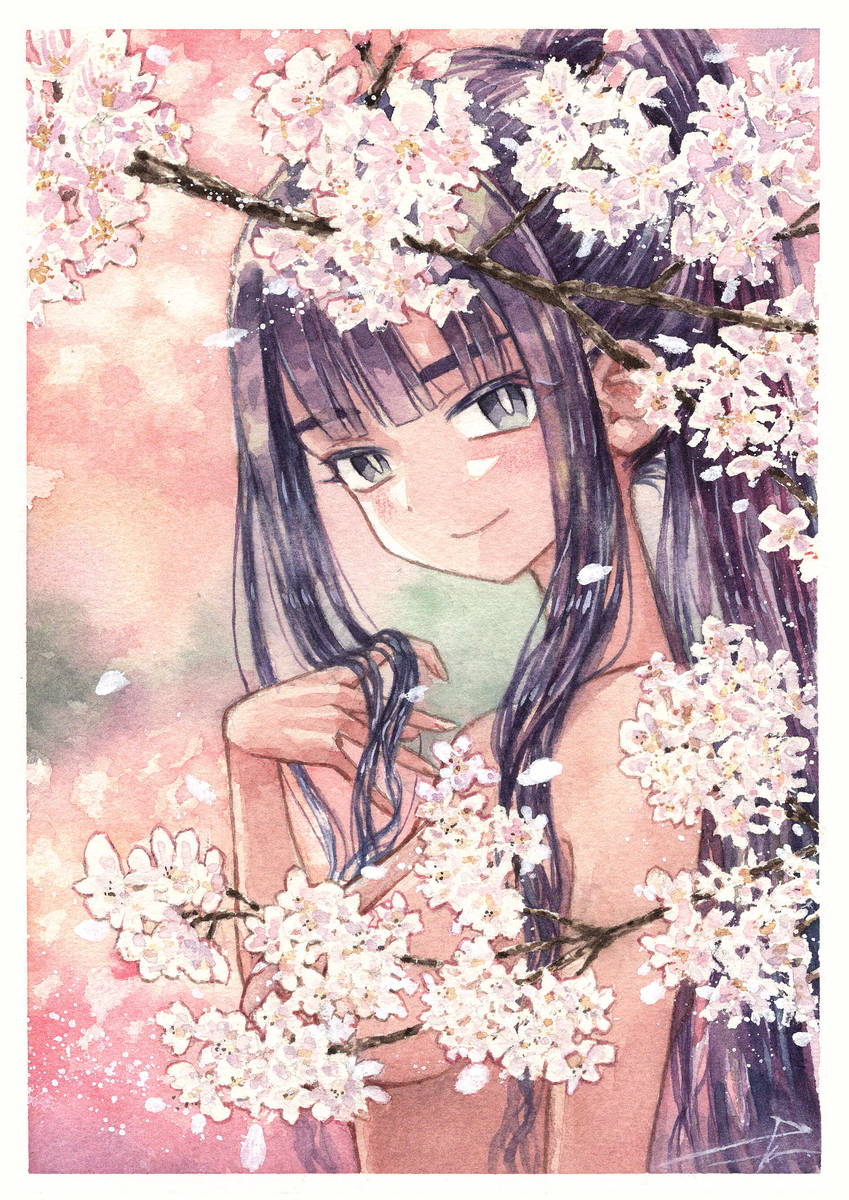 This is a pixiv picture whose title is 桜2026.