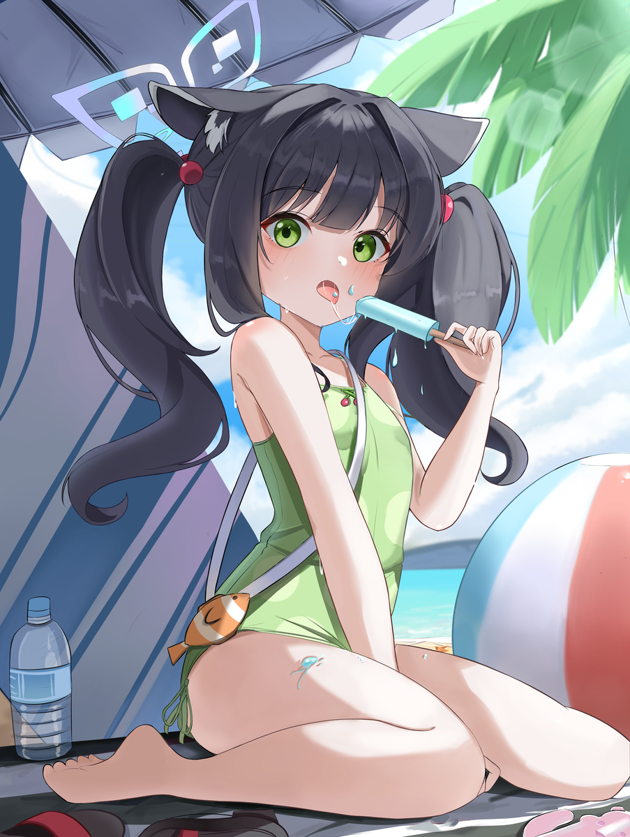This is a pixiv picture whose title is Swimsuit Shun.
