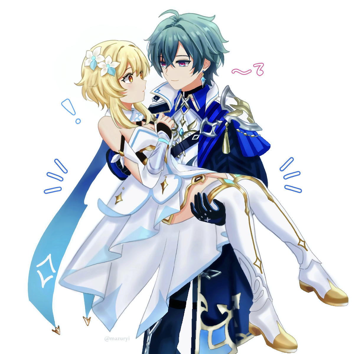 This is a pixiv picture whose title is ロエ蛍/lohenlumi - ‘Princess’ carry.