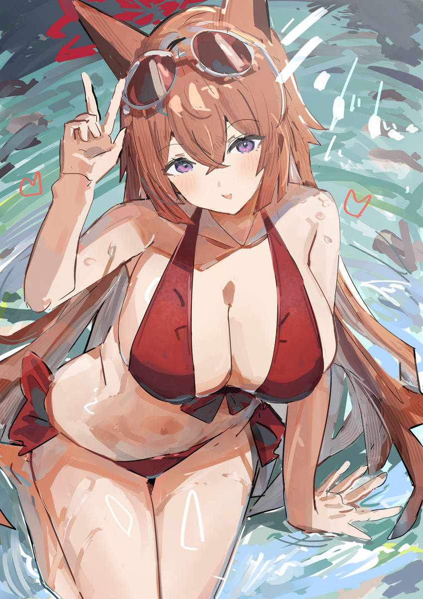 This is a pixiv picture whose title is 水着ルミ会長.