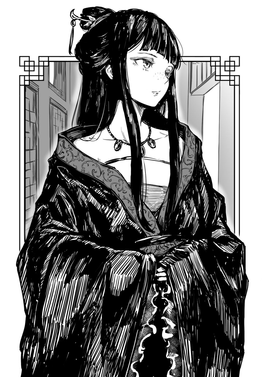 This is a pixiv picture whose title is 朱慧月.