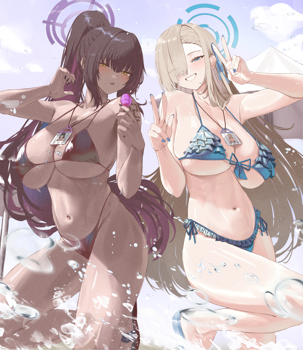 This is a pixiv picture whose title is 👙🩲.
