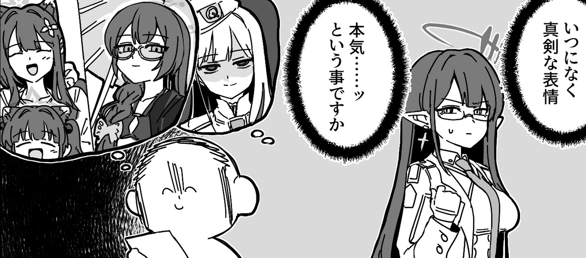 This is a pixiv picture whose title is ブルアカ落書き集.
