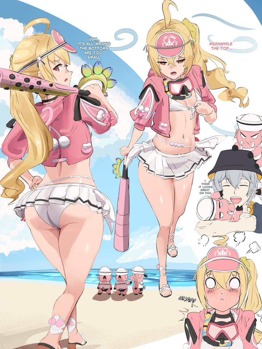 This is a pixiv picture whose title is Lucy Summer Skin Finished.