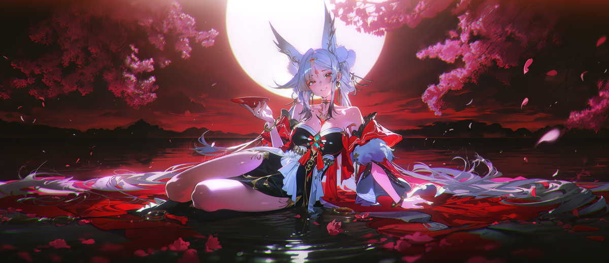 This is a pixiv picture whose title is 心月狐.