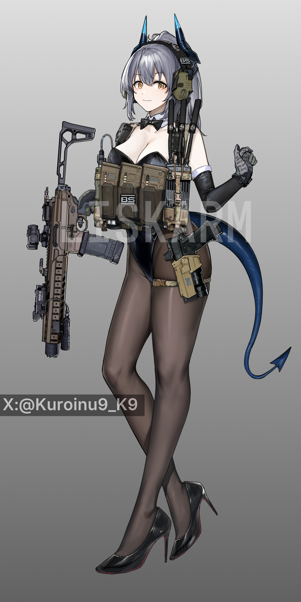 This is a pixiv picture whose title is 战术兔女郎雷蛇.