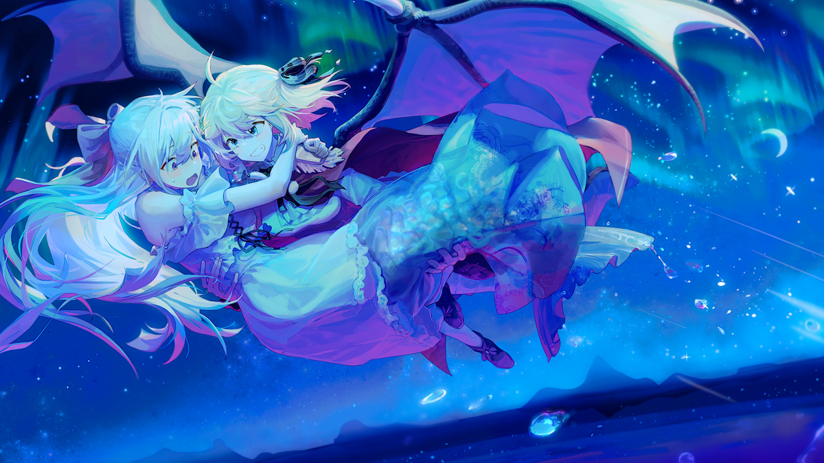 This is a pixiv picture whose title is 人魚ユフィ.