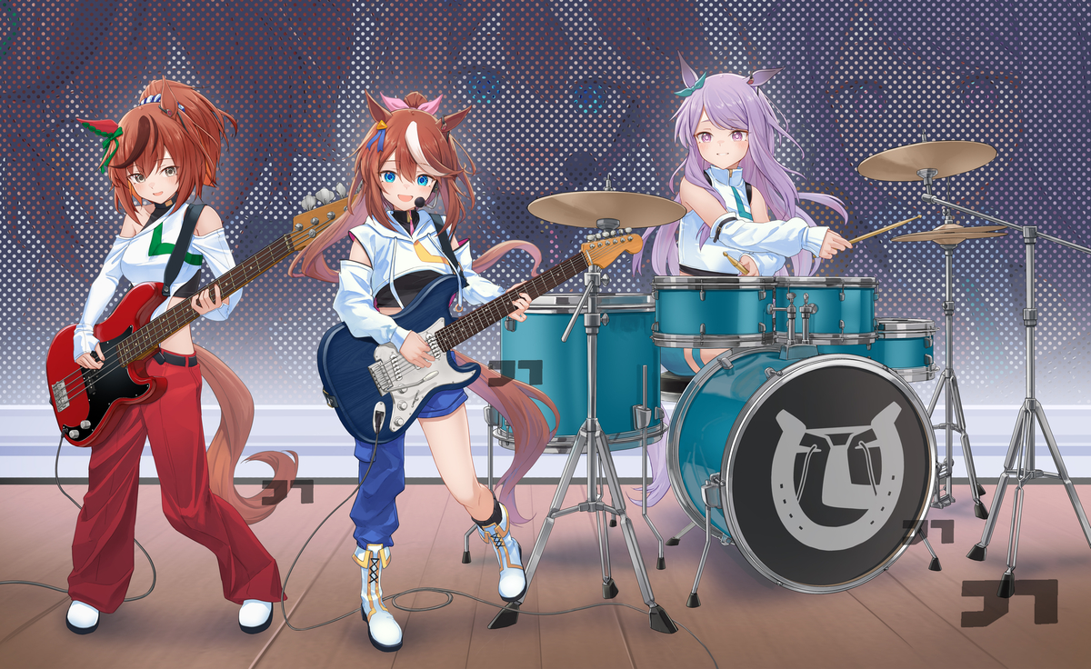 This is a pixiv picture whose title is テイマクネイ🎸🎸🥁.