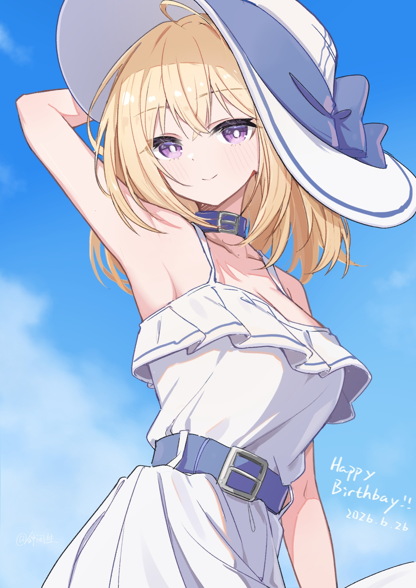 This is a pixiv picture whose title is 休日の初華ちゃん🎉🎂.