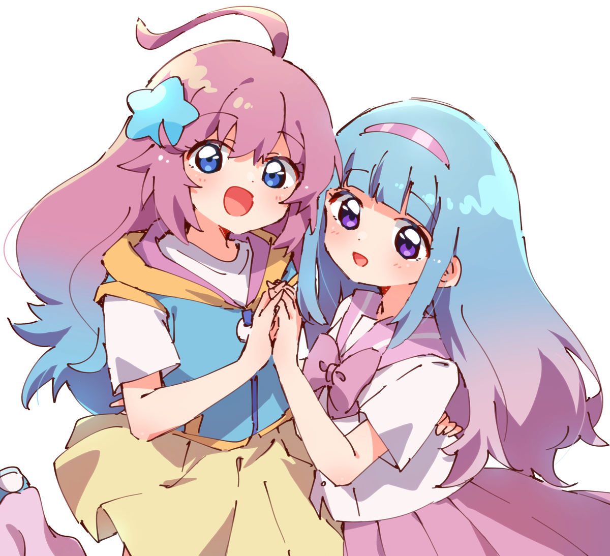 This is a pixiv picture whose title is 魔法の姉妹ルルットリリィ.