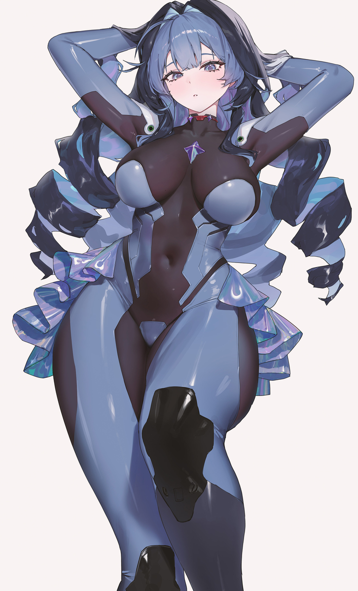 This is a pixiv picture whose title is ark ranger blue.