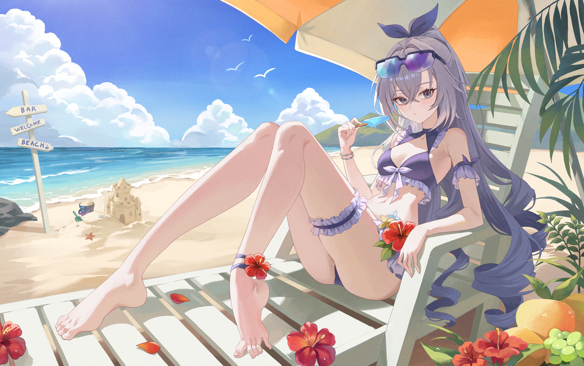 This is a pixiv picture whose title is Silverwolf Lv999.