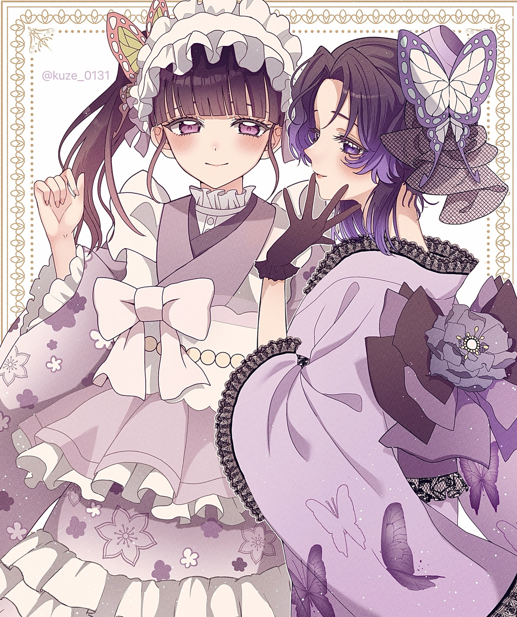 This is a pixiv picture whose title is 二人でおめかし.