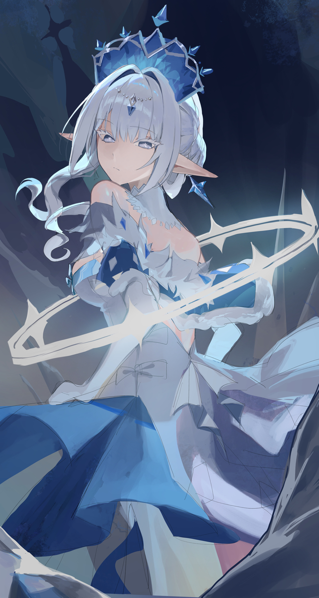This is a pixiv picture whose title is 氷神アナスターシャ.